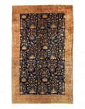 Canvello Navy Blue Fine Hand knotted Antique larestan 11'X 24'