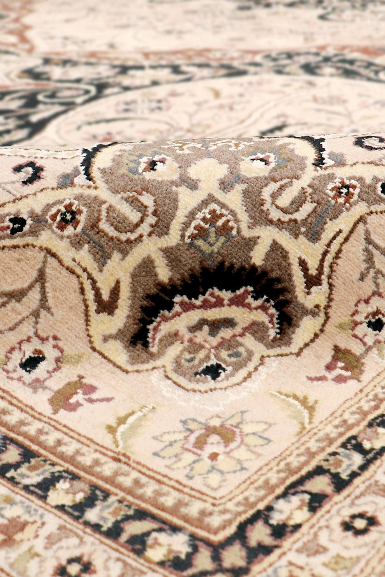 Canvello Tabriz Hand-Knotted Wool Area Rug- 9'10" X 15'