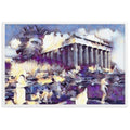 A SUNDAY UNDER ACROPOLIS V2 Premium Framed Poster