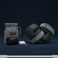 VELORA Pro Gym Grips - Flat Lay with Accessories