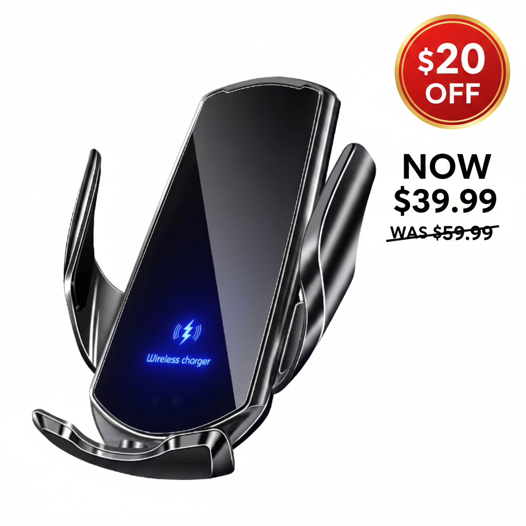 $20 OFF wireless car mount charger - Now $39.99 was $59.99