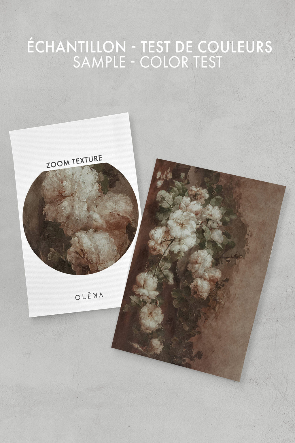 WHITE PEONY, Oeuvre sur toile étirée