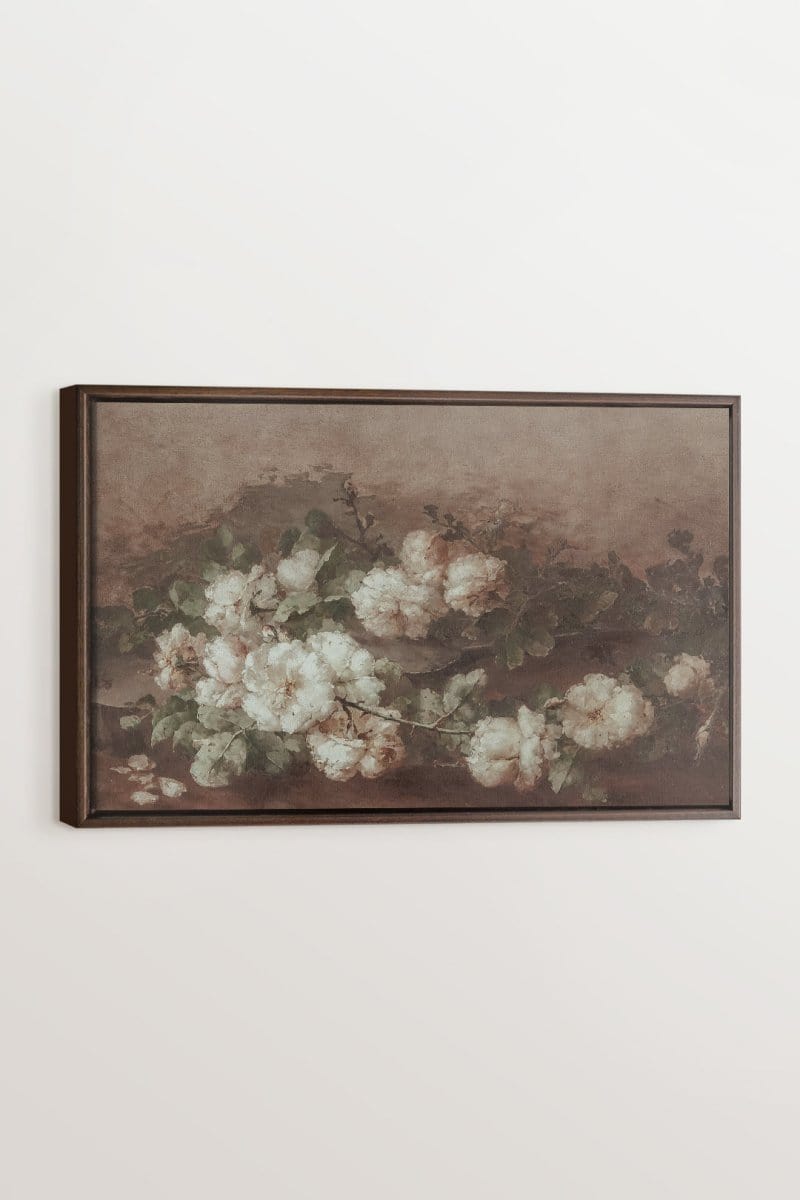 WHITE PEONY, Oeuvre sur toile étirée